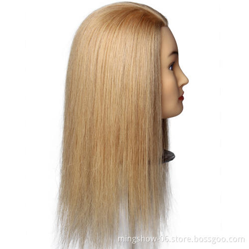 Beautiful dummy mannequin head for beauty salon